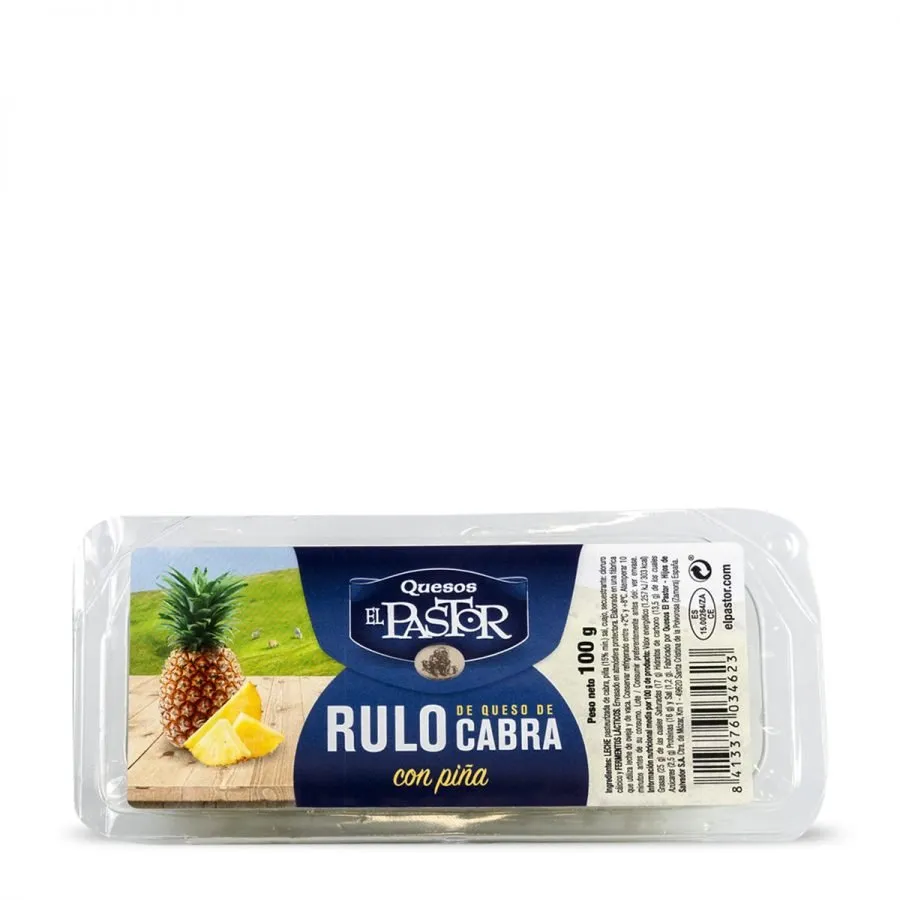 Queso Rulo Piña 100g x 8Ud — Quesos Frescos / Tiernos