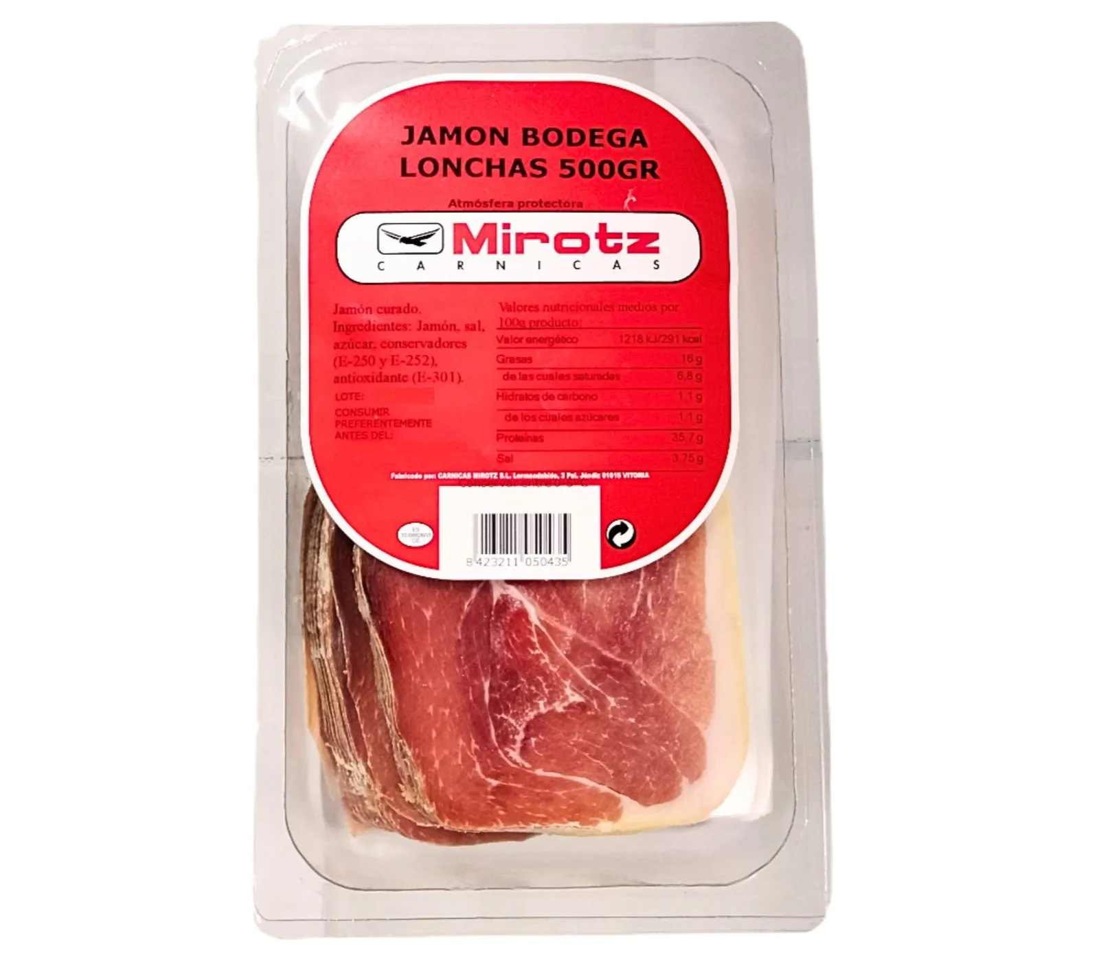 Jamón Loncheado 500g x 8Ud