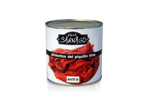 Piquillo Tiras Extra Lata 3Kg x 6Ud — Conservas / Salsas / Aceites