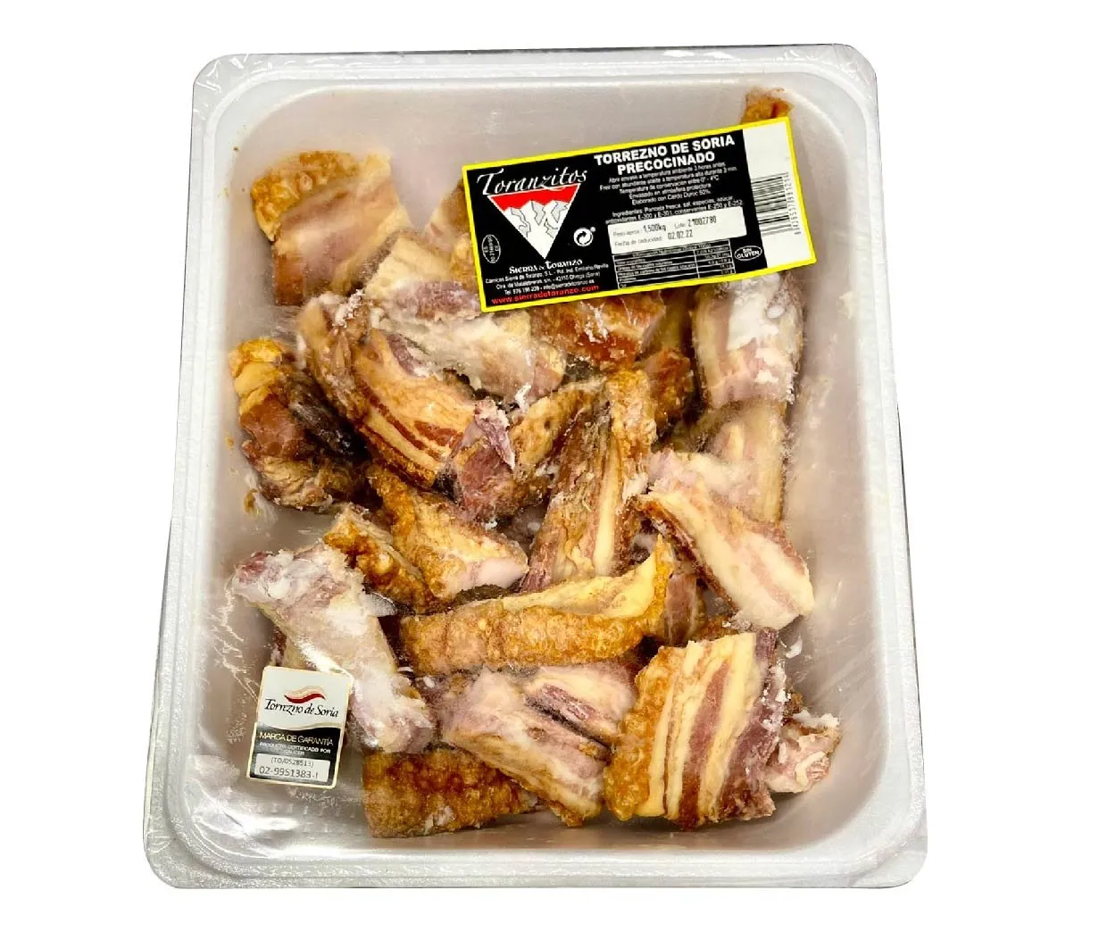 Torrezno Recorte Precortado Soria 1,5KG x 2Ud — Embutidos / Cárnicos