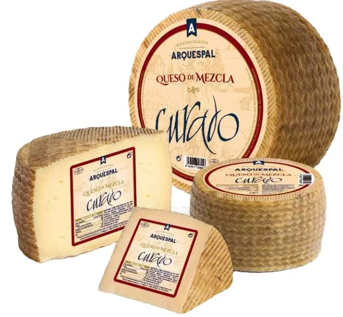 Queso Mezcla Curado Arquespal Cincho 3Kg x 2Ud — Quesos Curados