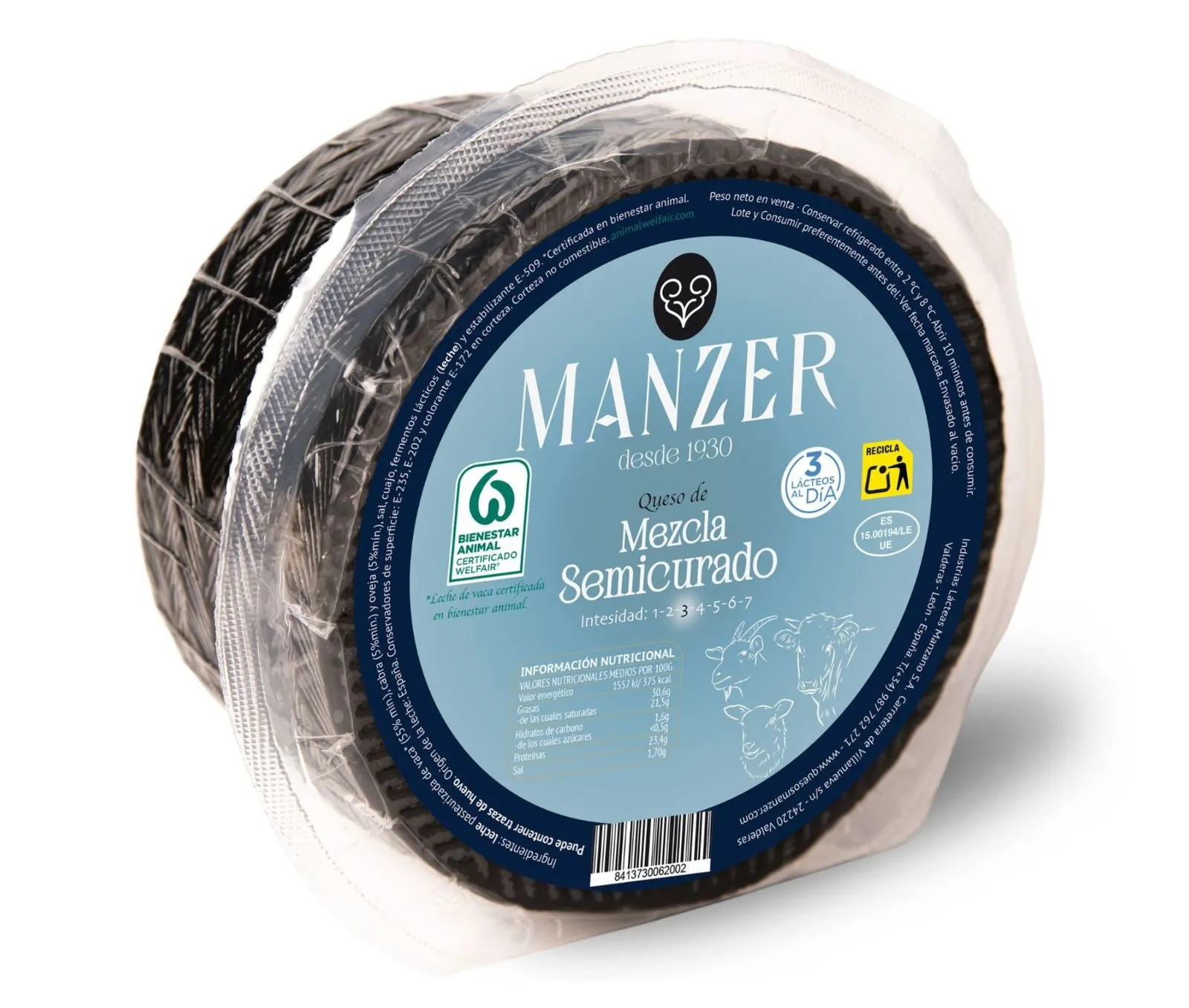 Queso Mini Mezcla Semi Manzer 1kg x 6Ud — Quesos Semicurados