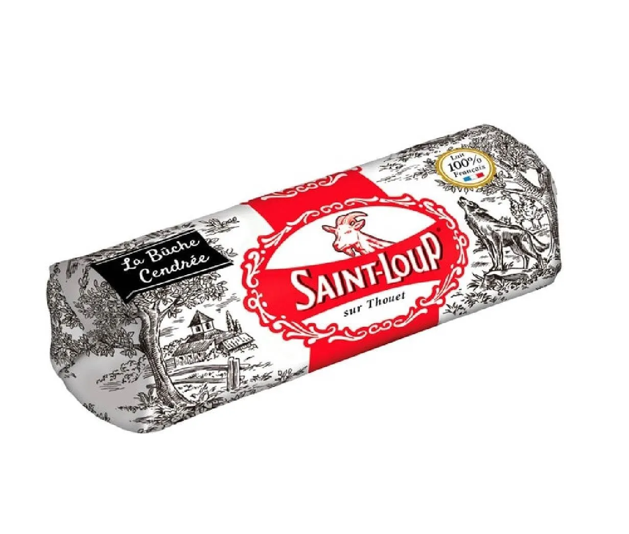 Queso Saint Loup Ceniza Haute Fromagerie 180g x 4Ud — Quesos Frescos / Tiernos