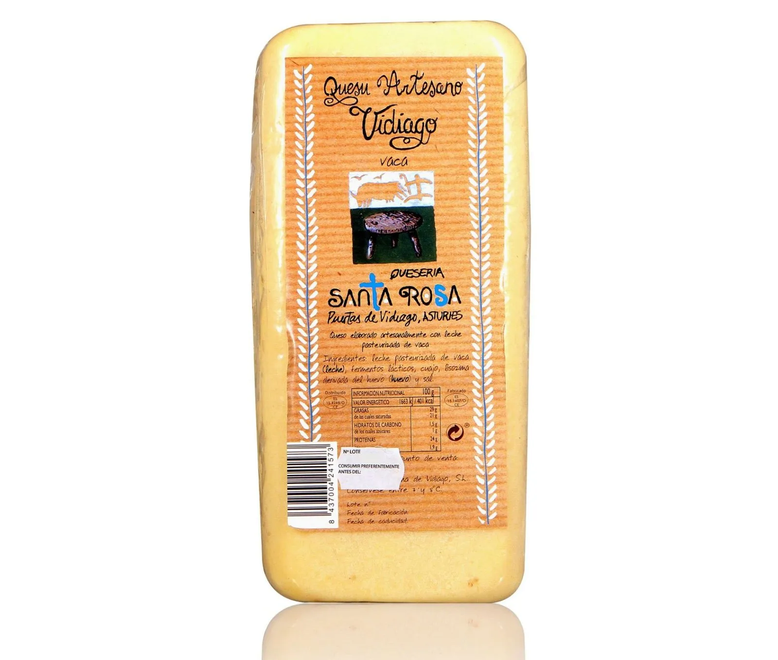 Queso Vidiago Barra — Quesos Frescos / Tiernos