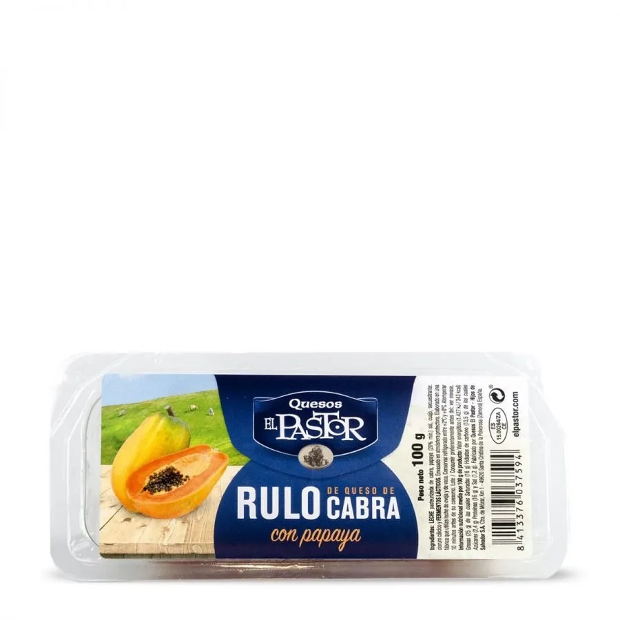 Queso Rulo Papaya 100g x 8Ud — Quesos Frescos / Tiernos