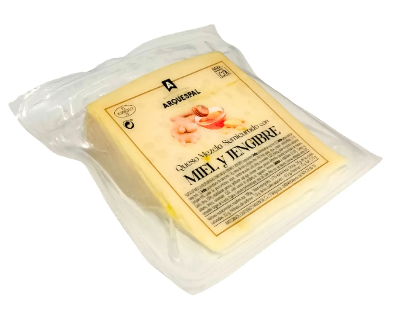 Cuña Mezcla Miel y Jengibre Arquespal 200g x 30Ud