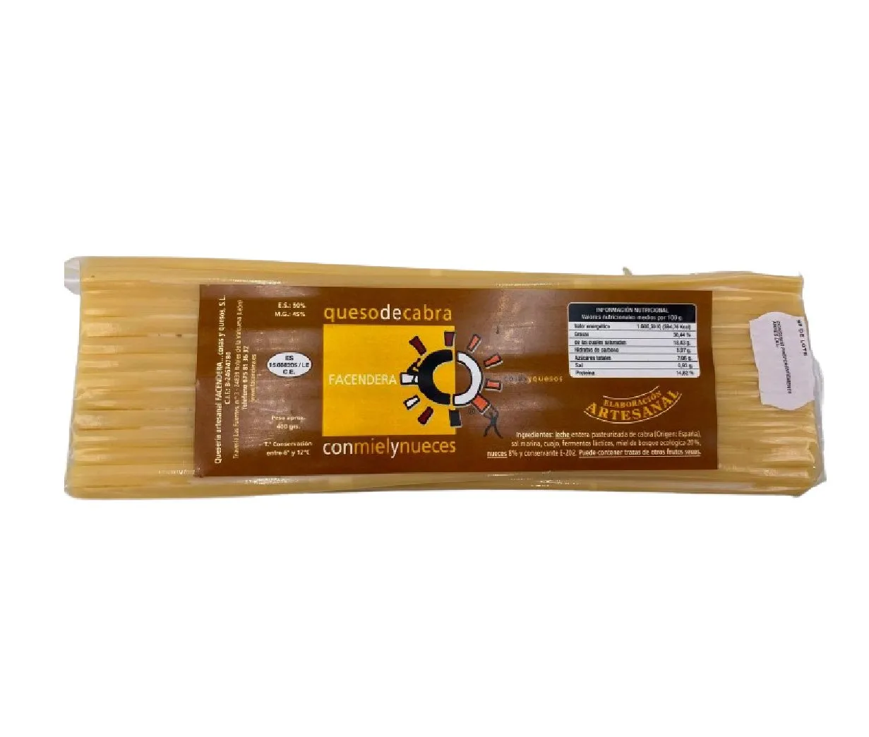Queso Cabra Miel y Nuez Facendera 340g — Quesos Frescos / Tiernos