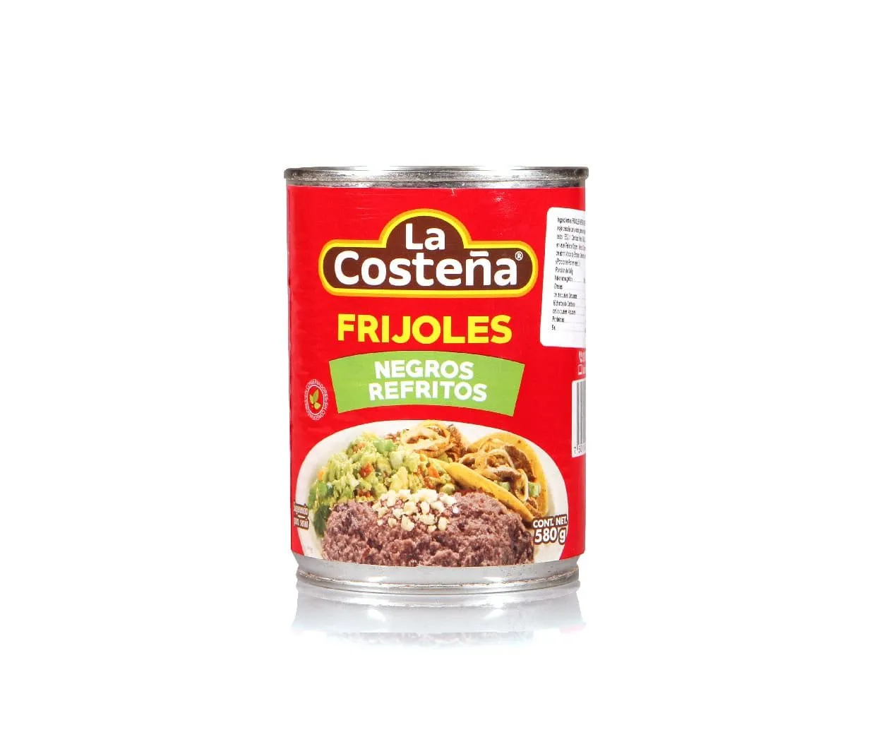 Frijoles Negros Refritos La Costeña 580g — Conservas / Salsas / Aceites