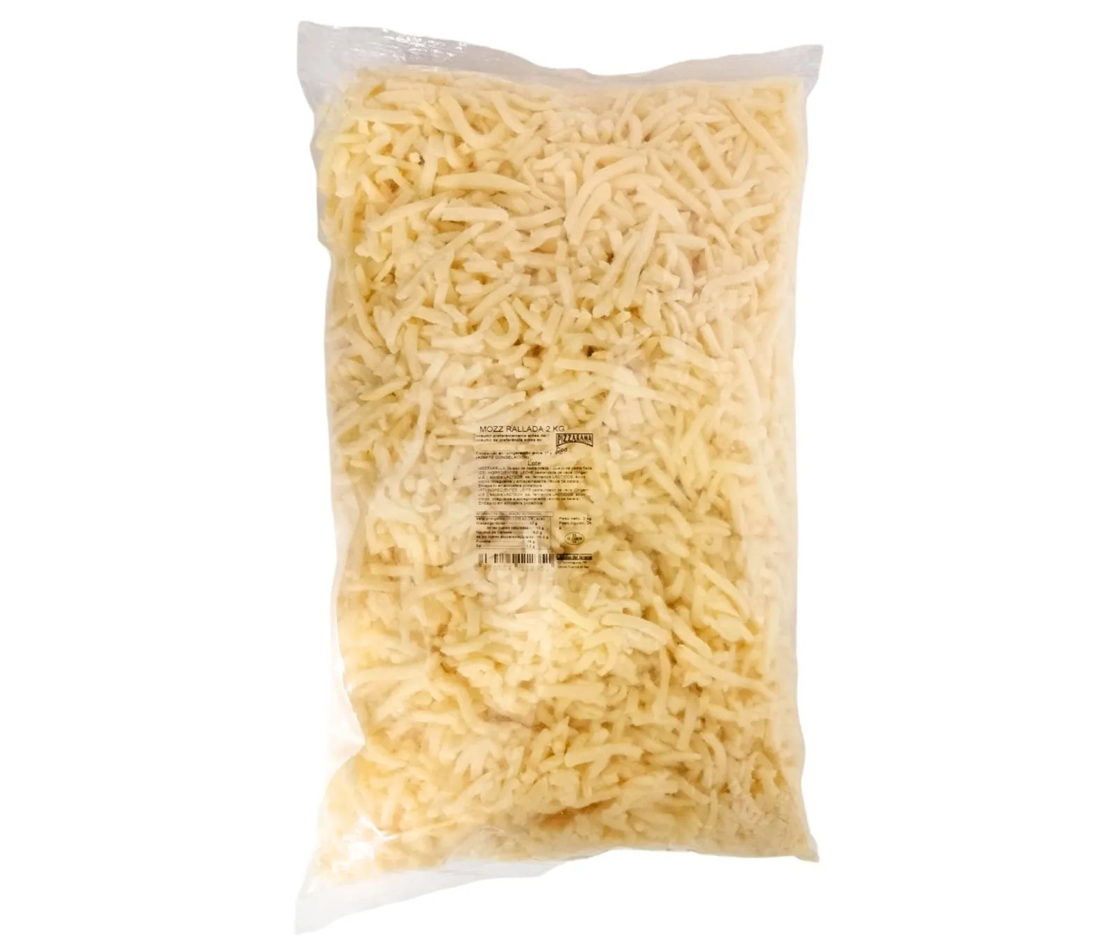 Mozzarella Rallada 1Kg x 6Ud — Quesos Rallados