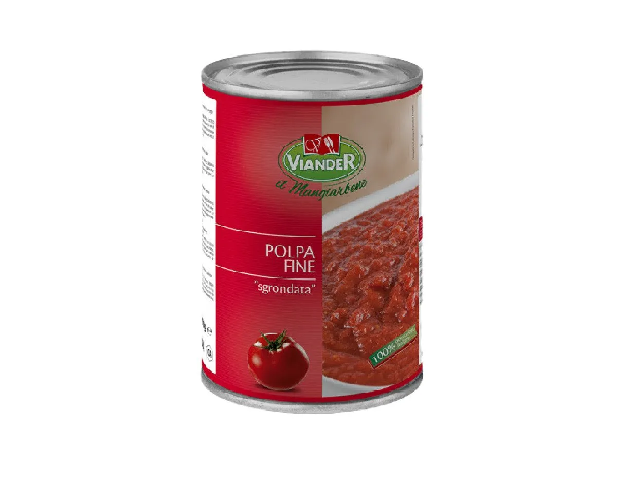 Pomodoro Polpa Fine Sgronadata Viander 5Kg x 3Ud — Conservas / Salsas / Aceites