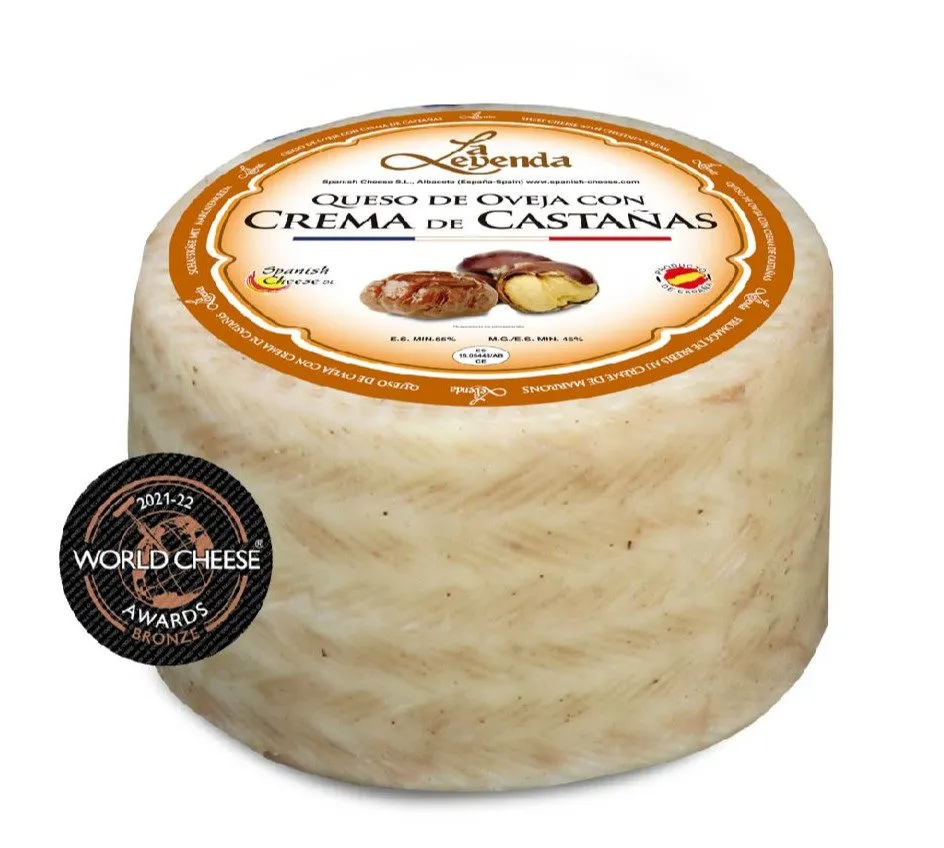 Queso Oveja Curado Crema Castaña La Leyenda 3Kg x 2Ud — Quesos Curados