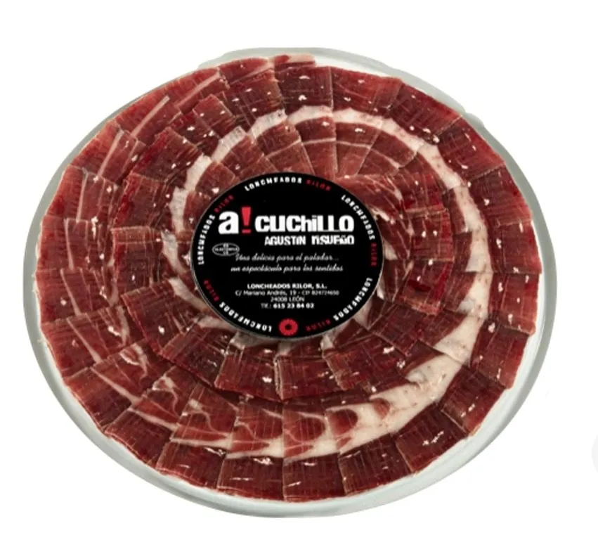 Jamón Ibérico A Cuchillo Plato 100g x 6Ud — Embutidos / Cárnicos