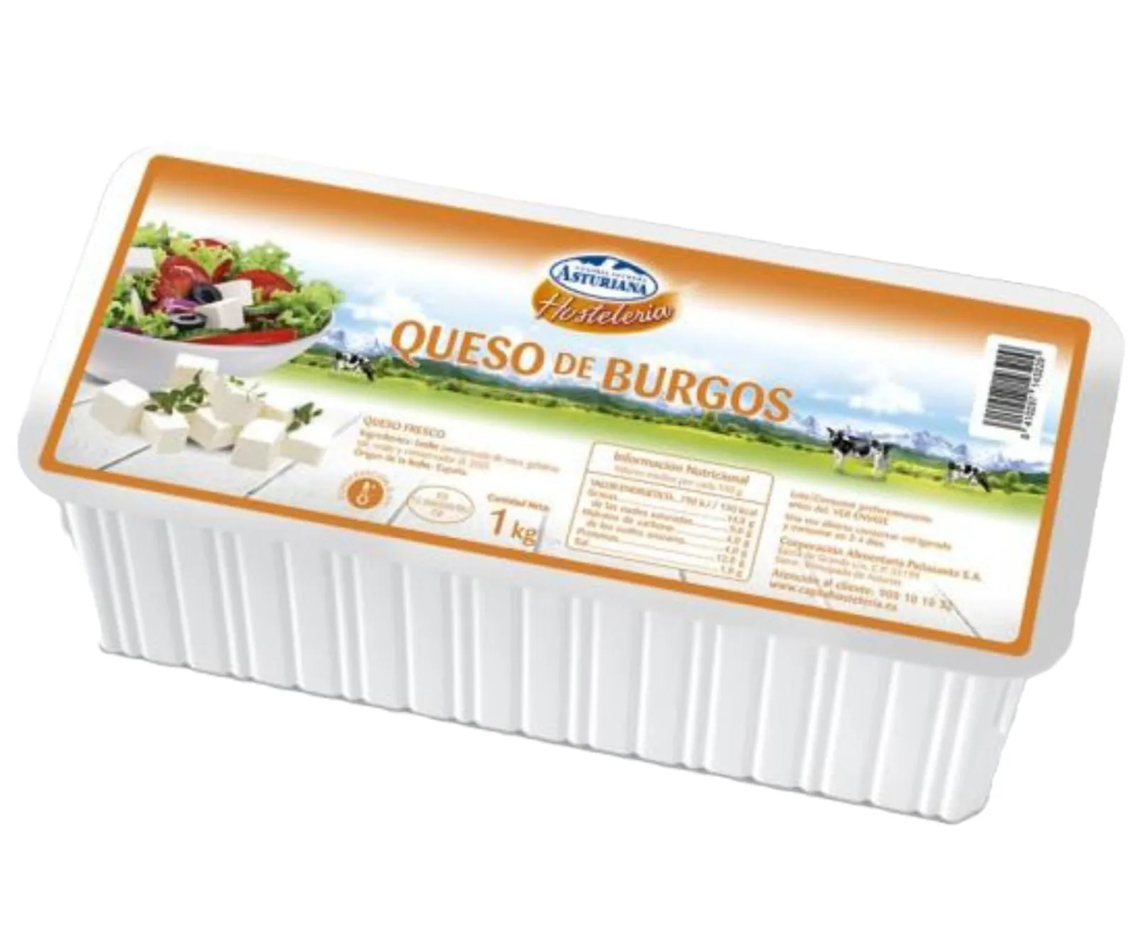 Queso Fresco Asturiana UF 1Kg x 4Ud — Quesos Frescos / Tiernos