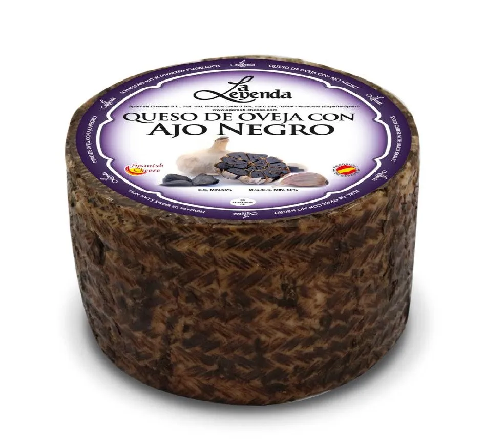 Queso Oveja Curado con Ajo Negro La Leyenda 3Kg x 2Ud — Quesos Curados