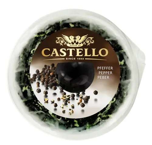 Queso Castello Pimienta Negra Queso de Untar — Quesos Frescos / Tiernos