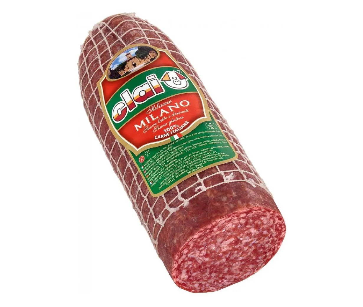 Salami Milán extra Clai en pieza de 2,9 kg, pack de 2 unidades