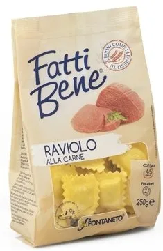 Raviolo Alla Carne Fatti Bene 250g x 12Ud — Panes / Pastas / Harinas
