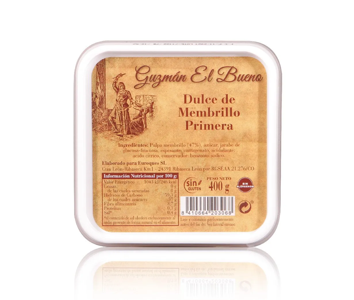 Membrillo Primera Guzmán 400g x 12Ud — Membrillos / Dulces