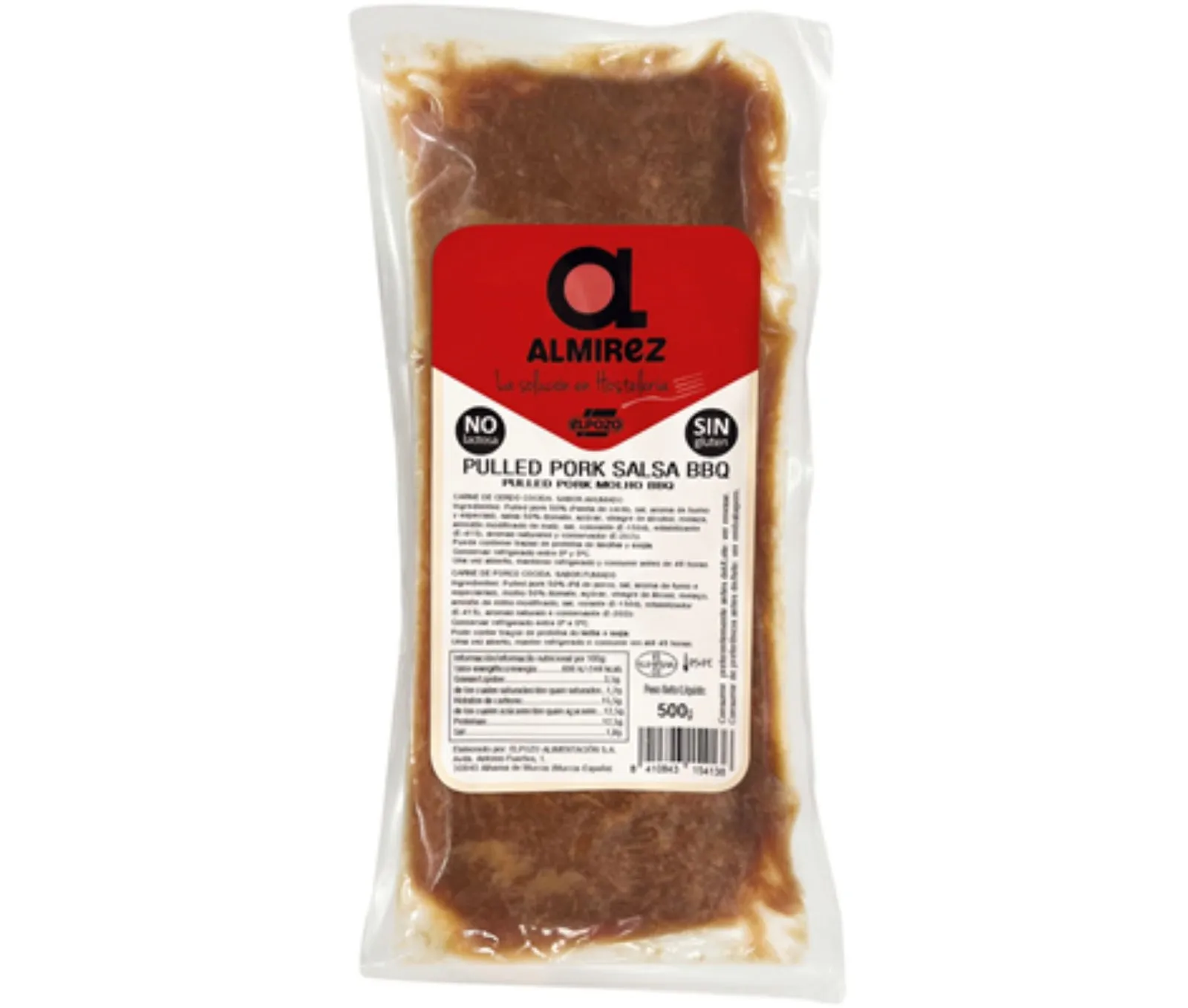 Pulled Pork Salsa BBQ 500g x 8Ud
