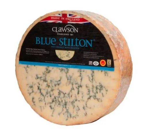 Queso Stilton DOP Clawron Seccion Rueda x 2Ud — Quesos Azules