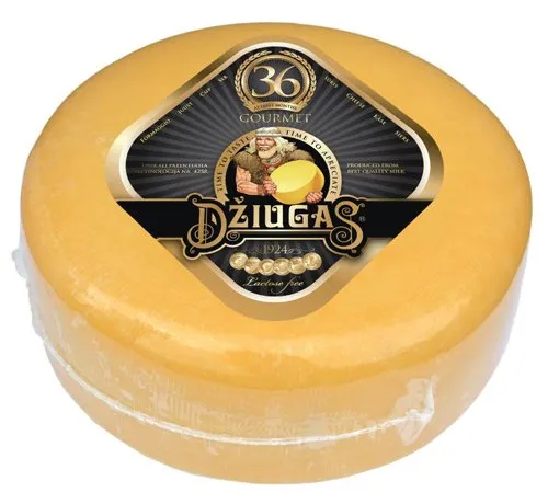 Queso Dziugas Gourmet 36M Rueda 4,4Kg — Quesos Importación