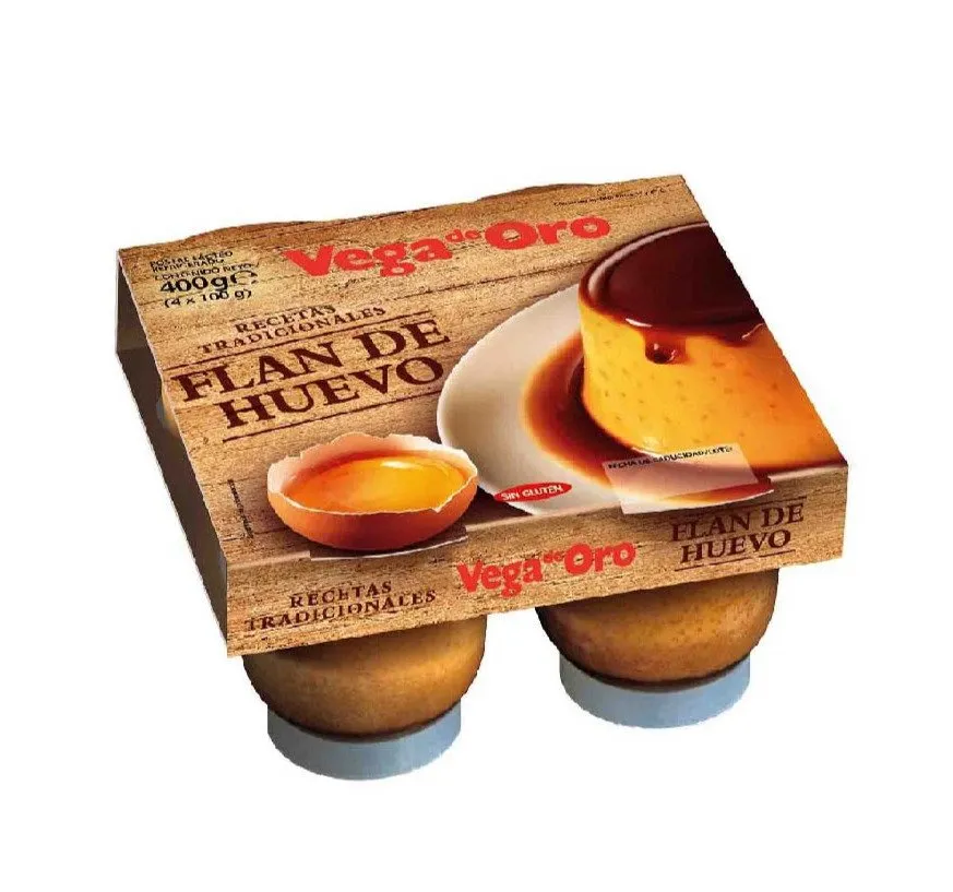 Flan Huevo Vega de Oro pack 4 x 6Ud — Lácteos