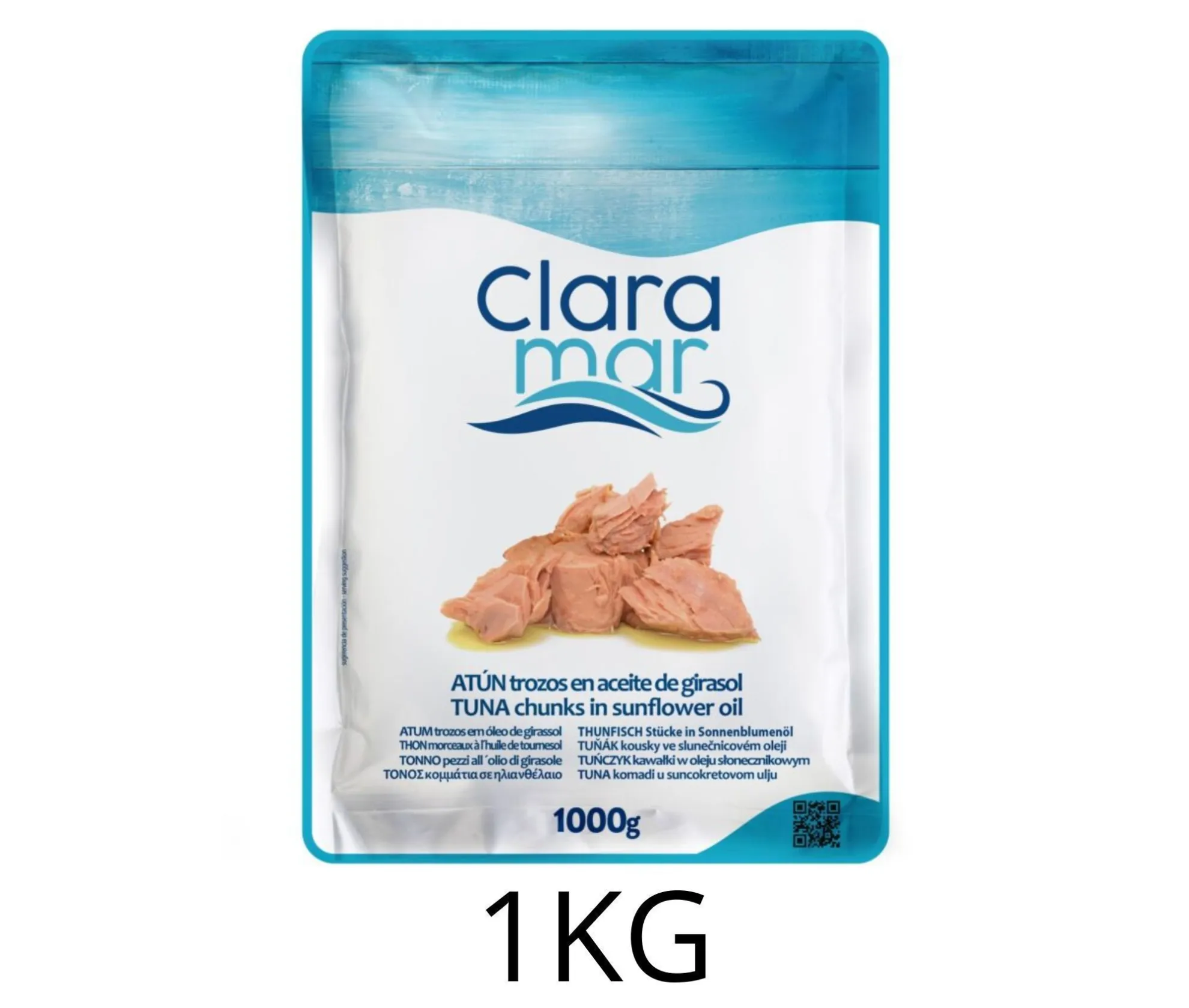 Atún en bolsa Claramar de 1 kg, caja de 16 unidades