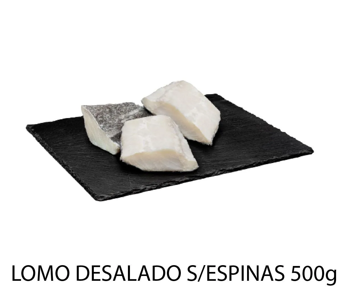 BACALAO DESALADO LOMO S/ESPINAS 500GRS X2UD