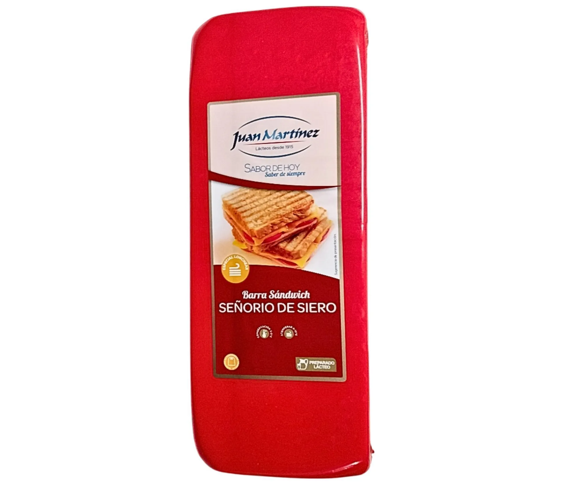 Barra de queso para sándwich y lonchear de 3 kg aprox., pack de 4 unidades