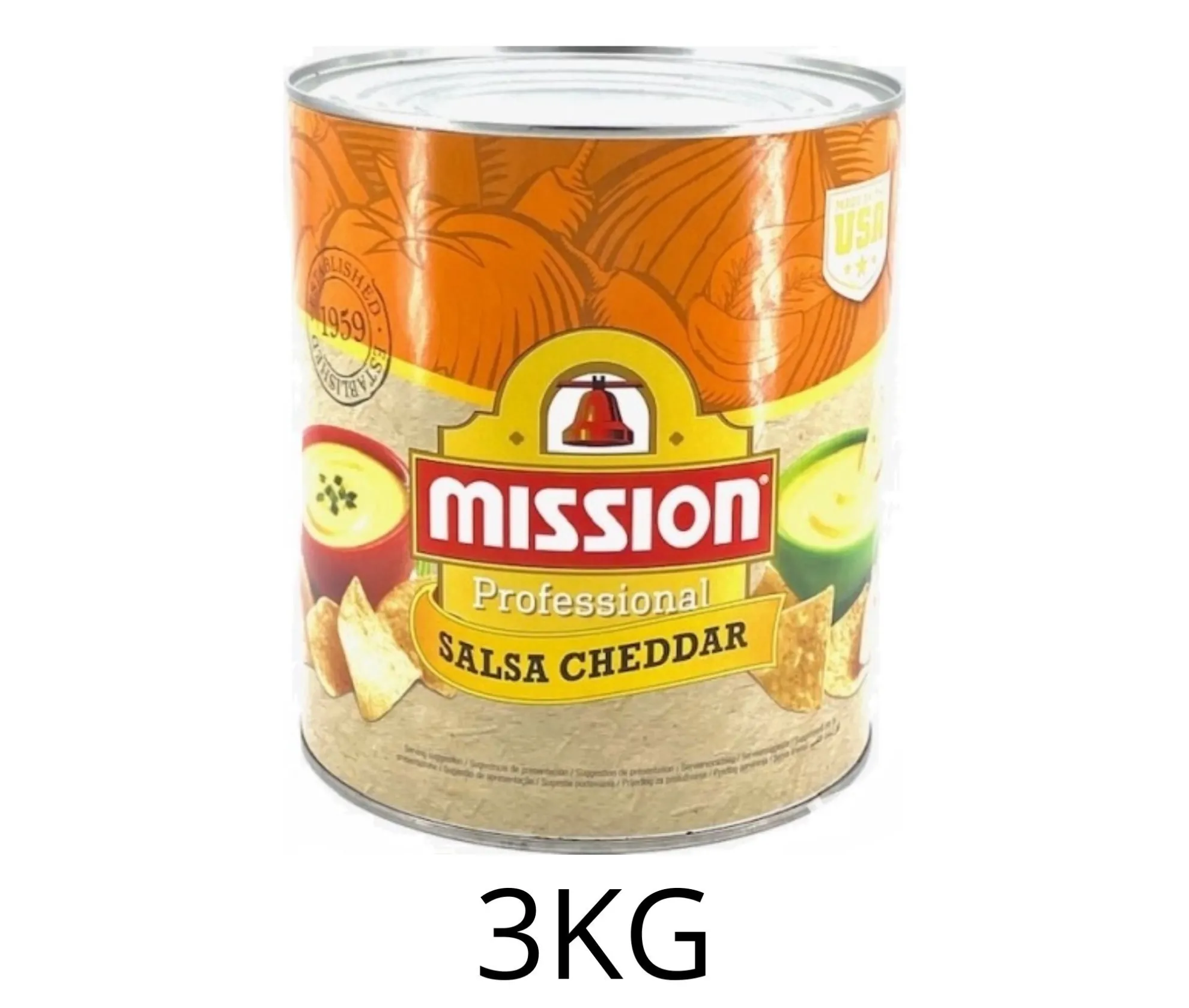 CREMA CHEDDAR LATA 3KG X6UD MISSION
