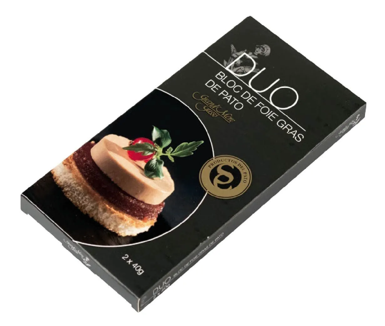 DUO BLOC FOIE GRAS PATO MEDALLONES (2X40GRS)X12UD
