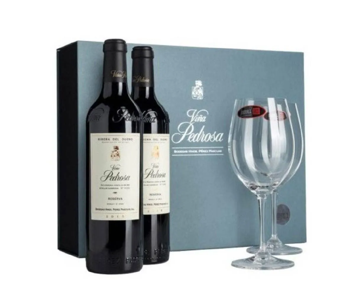 ESTUCHE VIÑA PEDROSA RESERVA + 2 COPAS