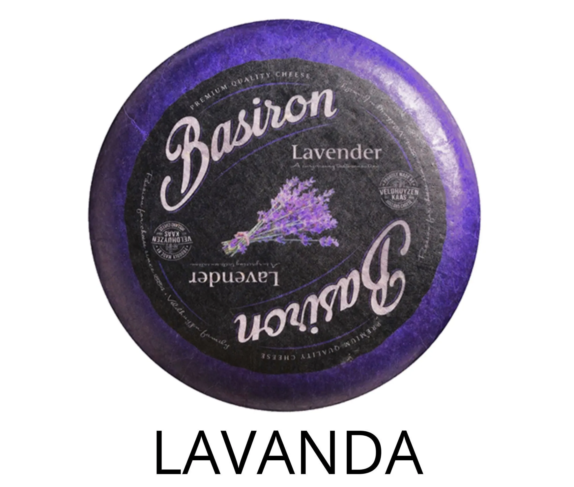 Queso gouda Lavanda Basiron en rueda de 4,5 kg