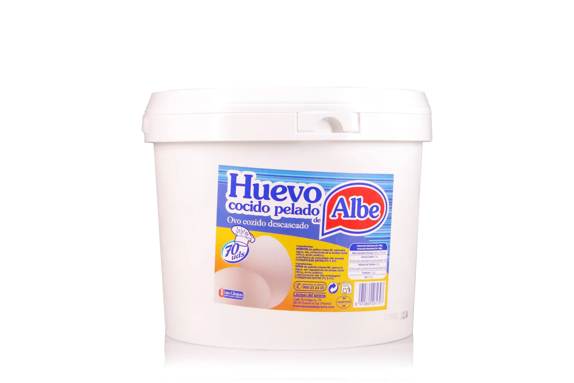 HUEVO COCIDO TARRO 70 UD