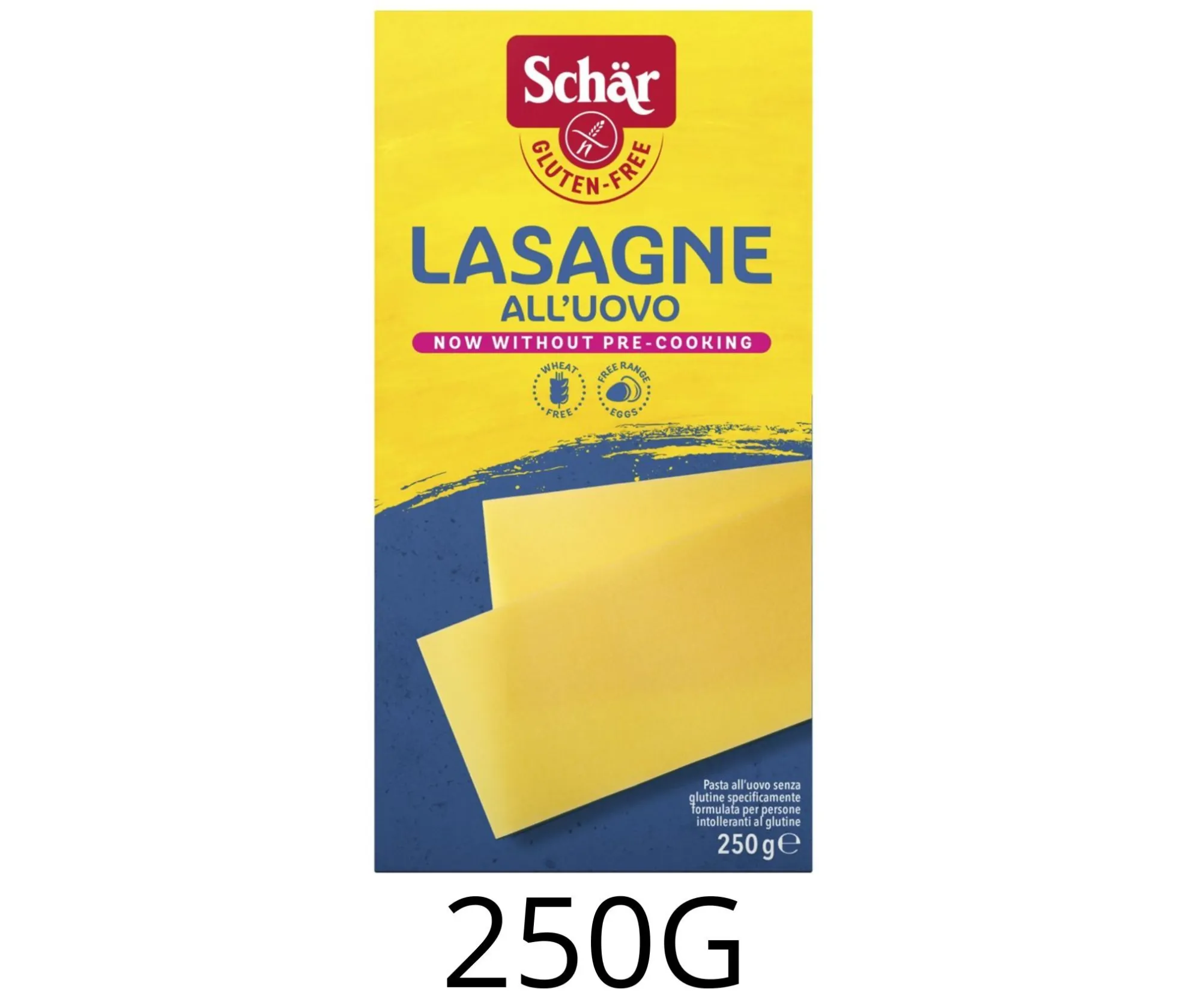 LASAGNE SFOGLIA SECCA SCHÄR 250GRS X6UD