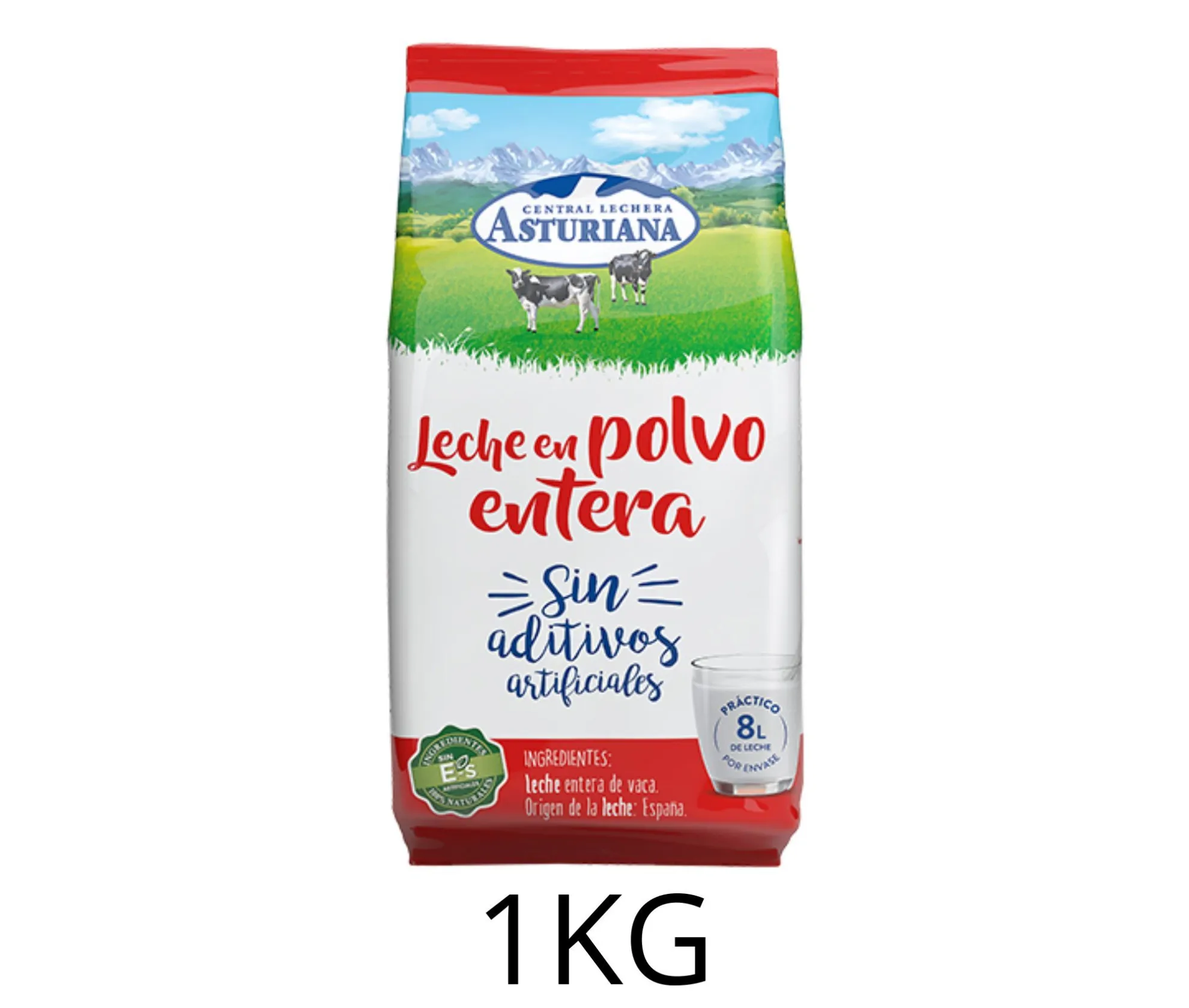 LECHE ENTERA POLVO ASTURIANA 1KG X12UD