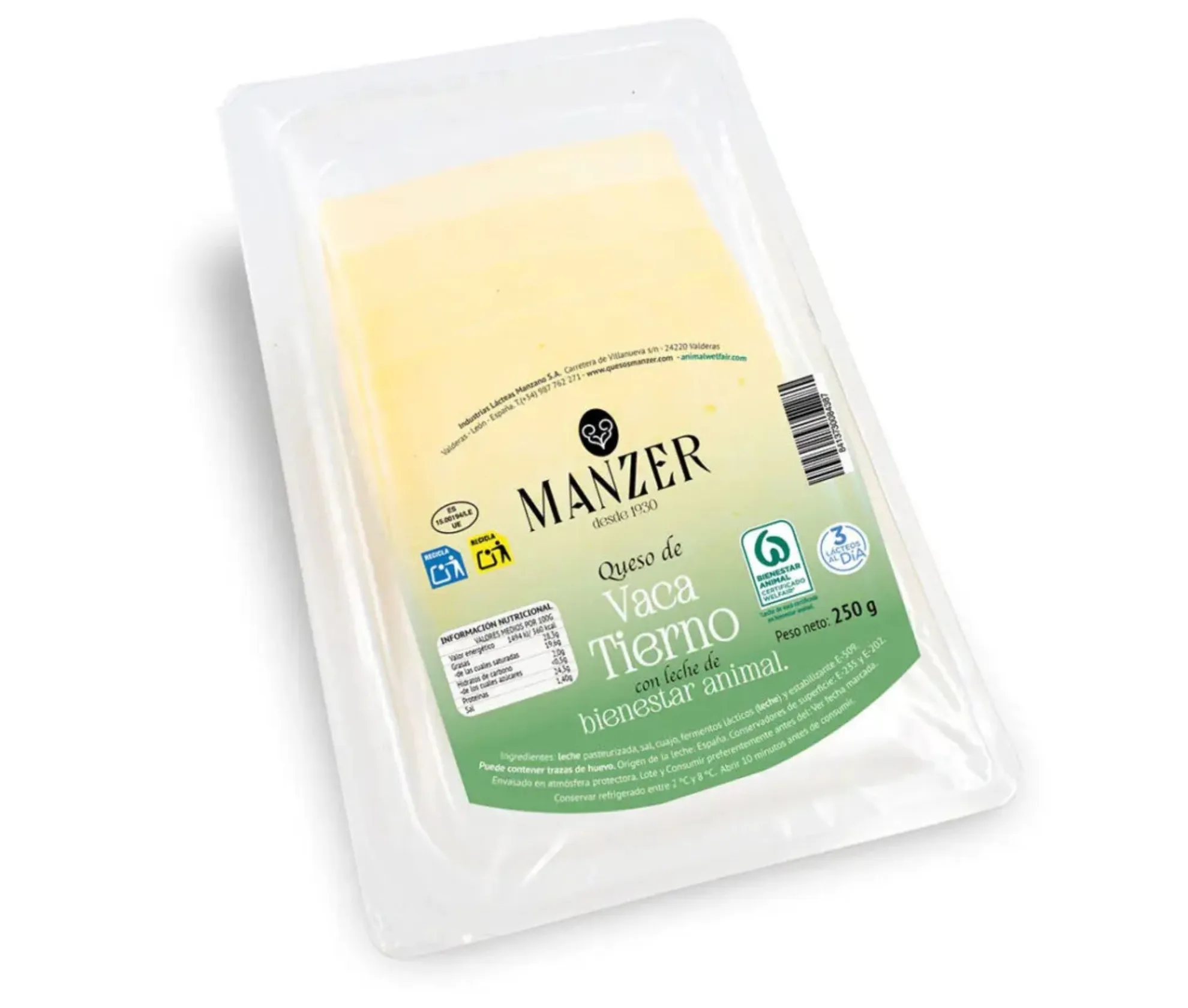 LONCHAS VACA MANZER 250GRS X8UD