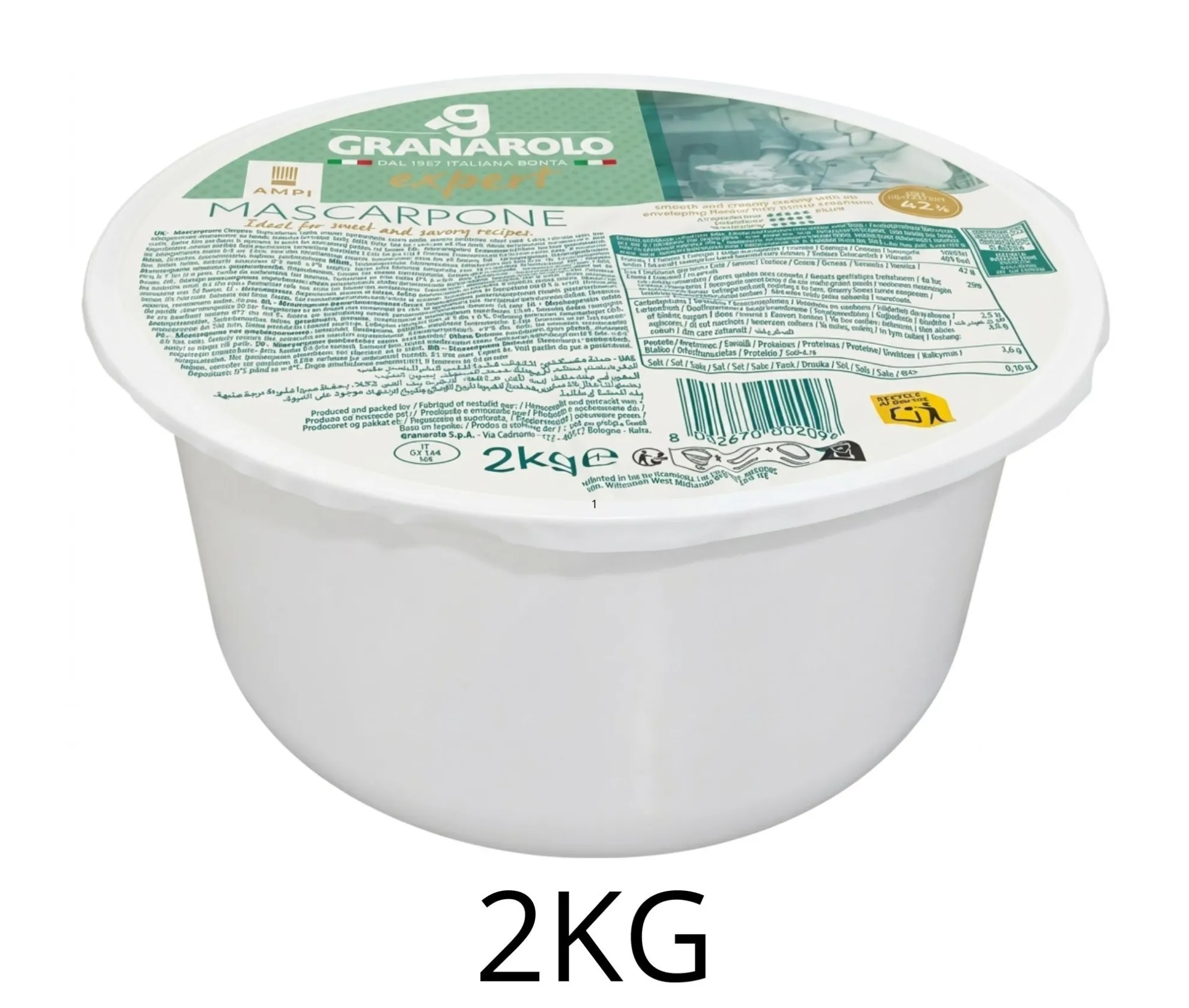 MASCARPONE GRANAROLO 2KG X 2UD