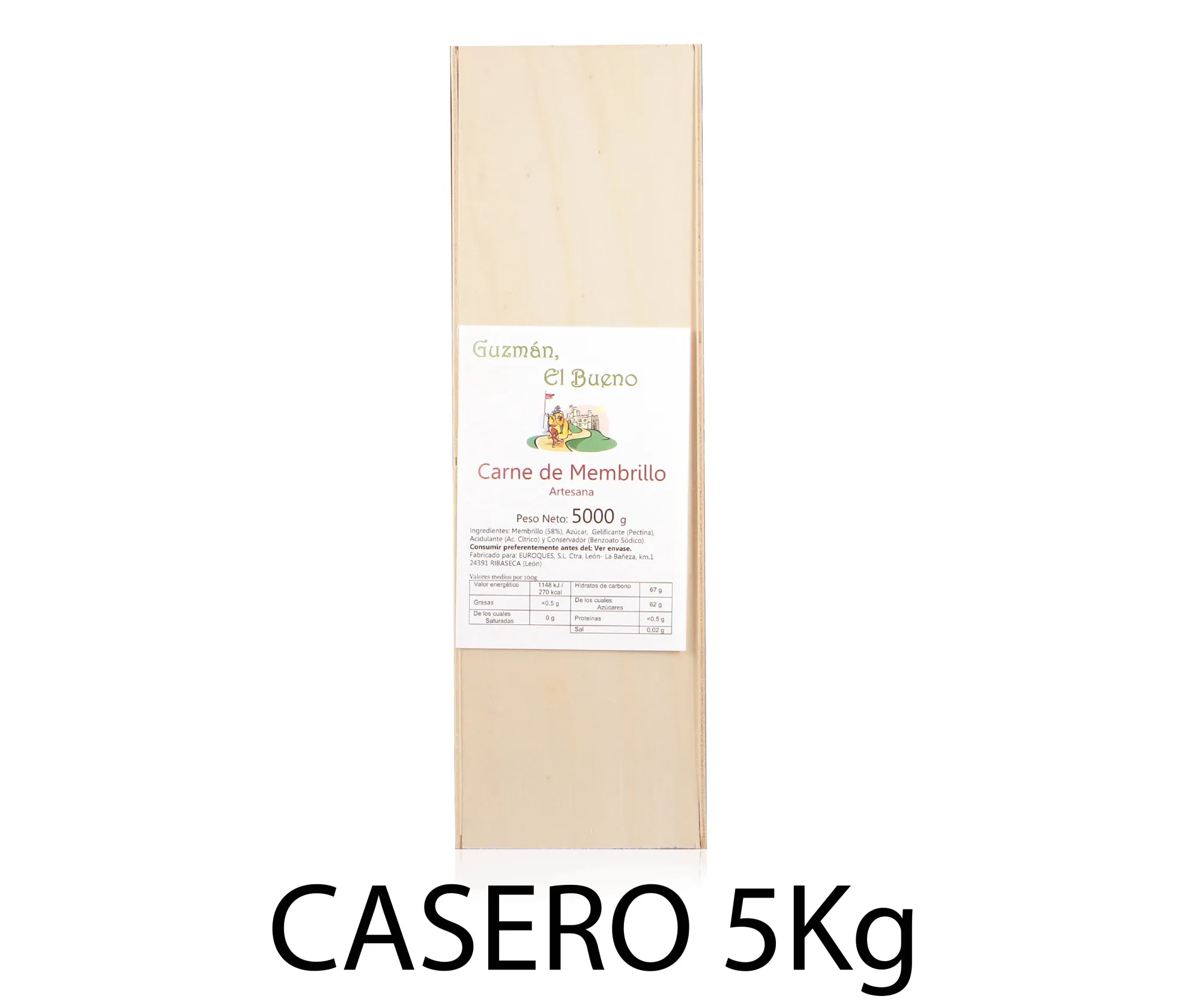 MEMBRILLO CASERO EN MADERA 1x2