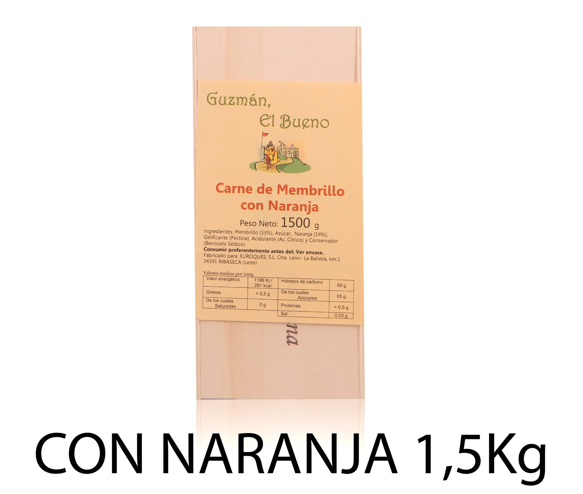 MEMBRILLO CON NARANJA 1,5KG X3UD