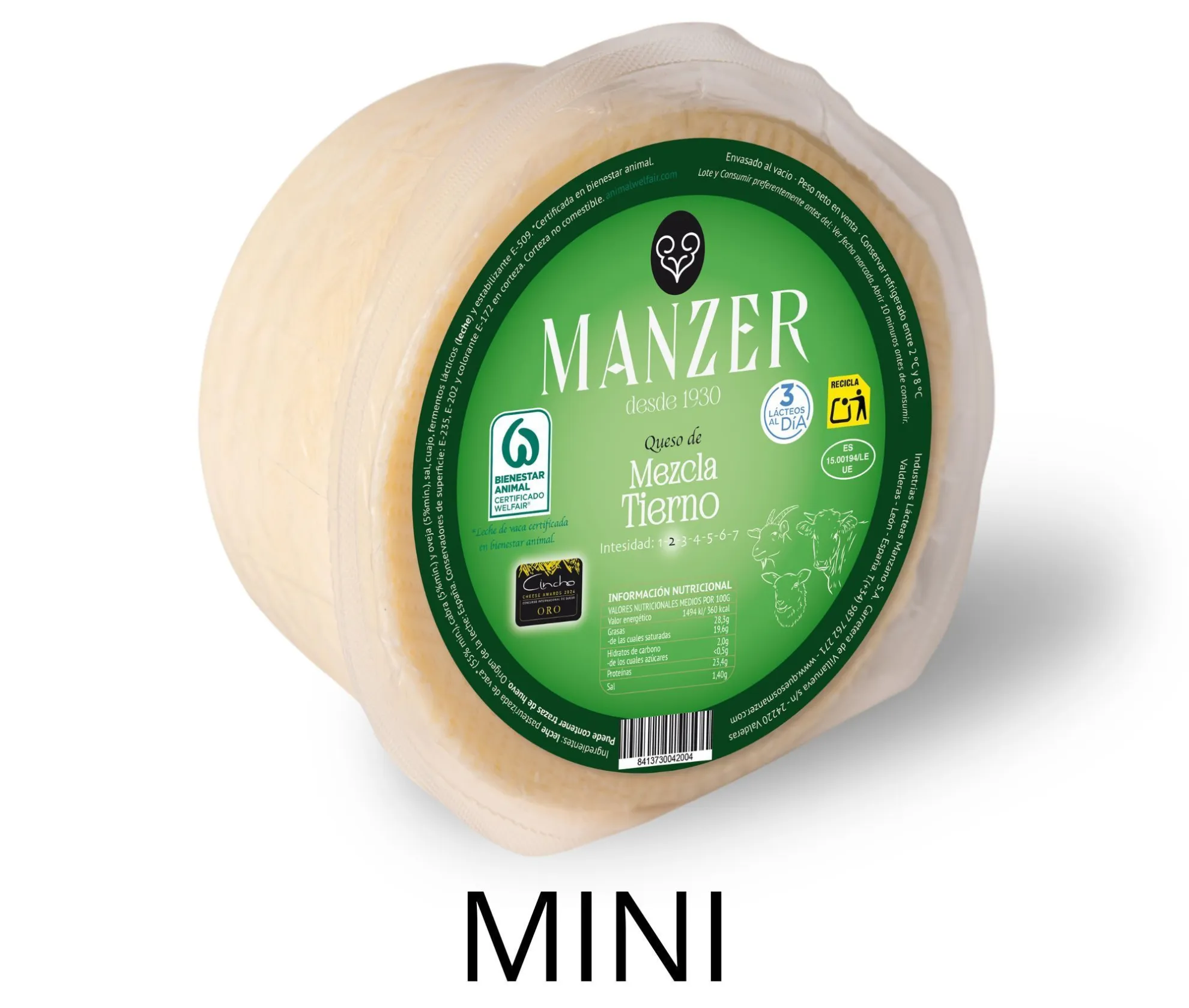 MINI MEZCLA TIERNO MANZER 1KG X6UD