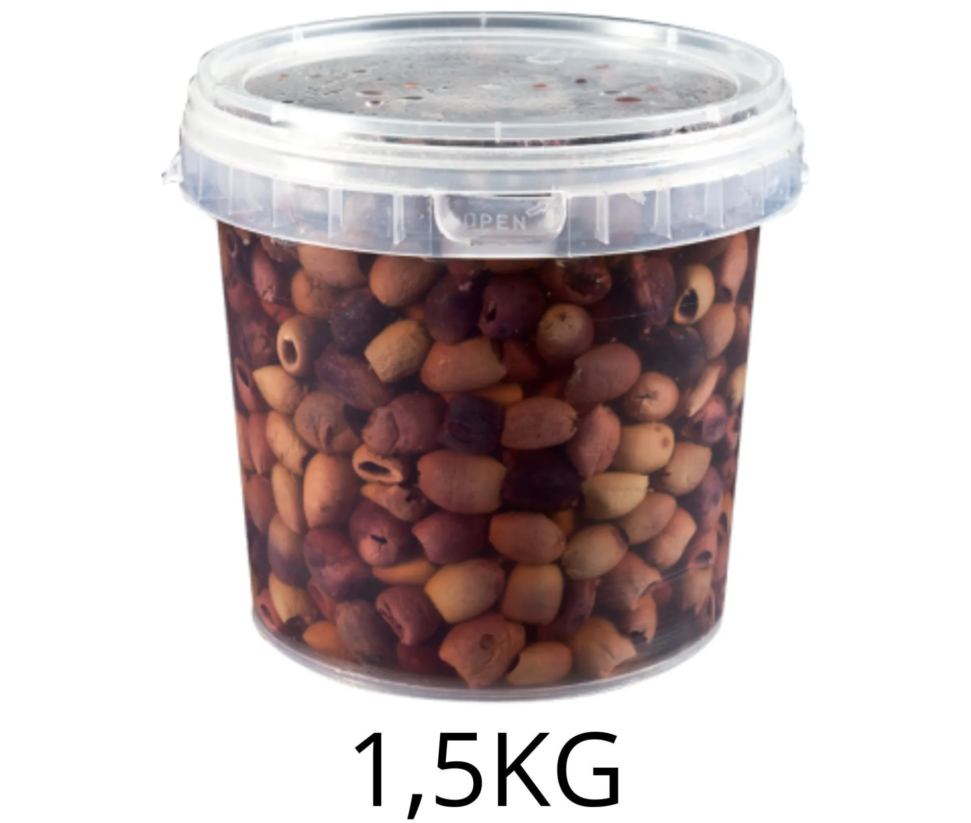 OLIVE LECCINO DENOCCIOLATE SALAMOIA 1,5KG X6UD