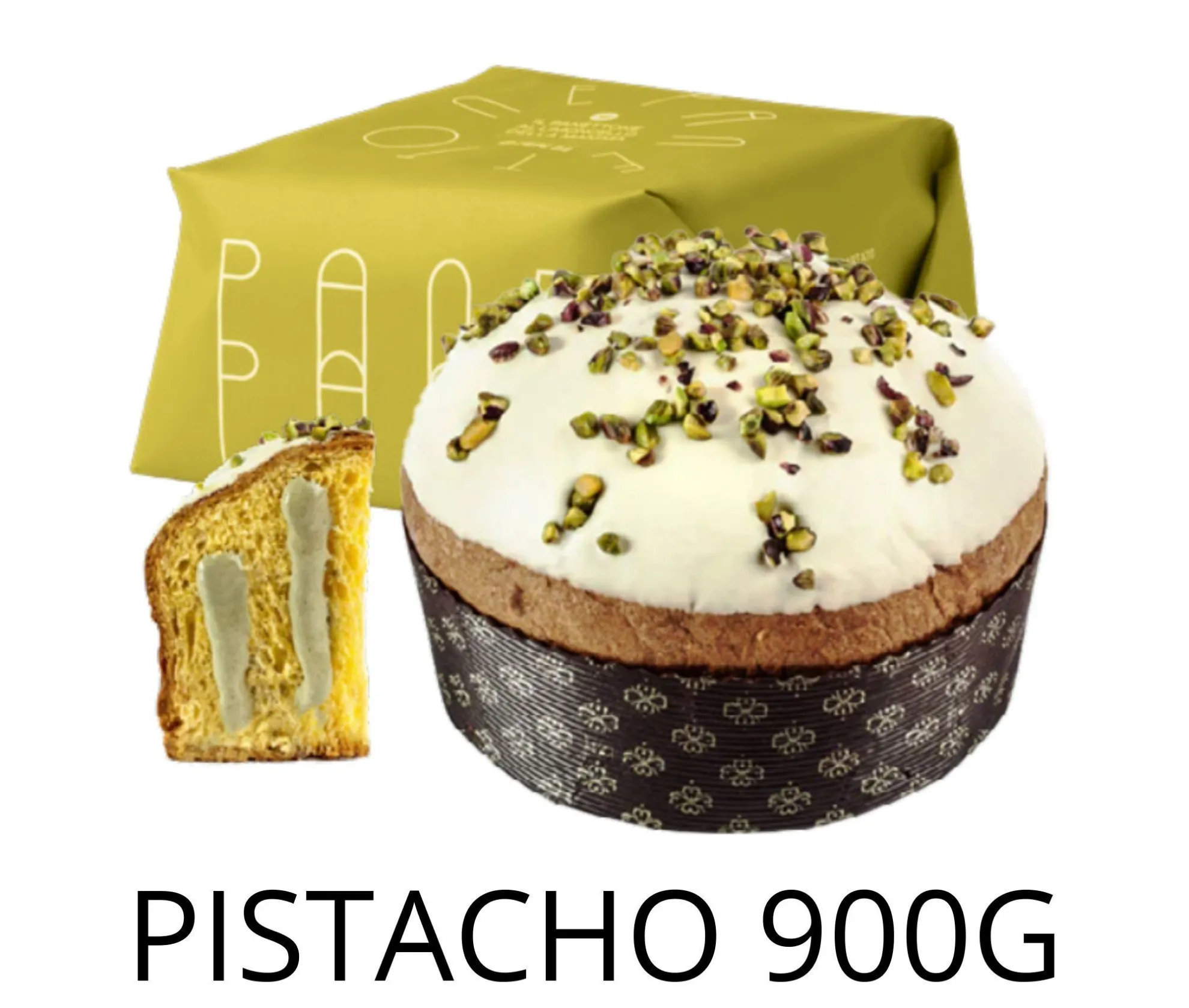 PANETTONE AL PISTACCHIO 900GRS X12UD
