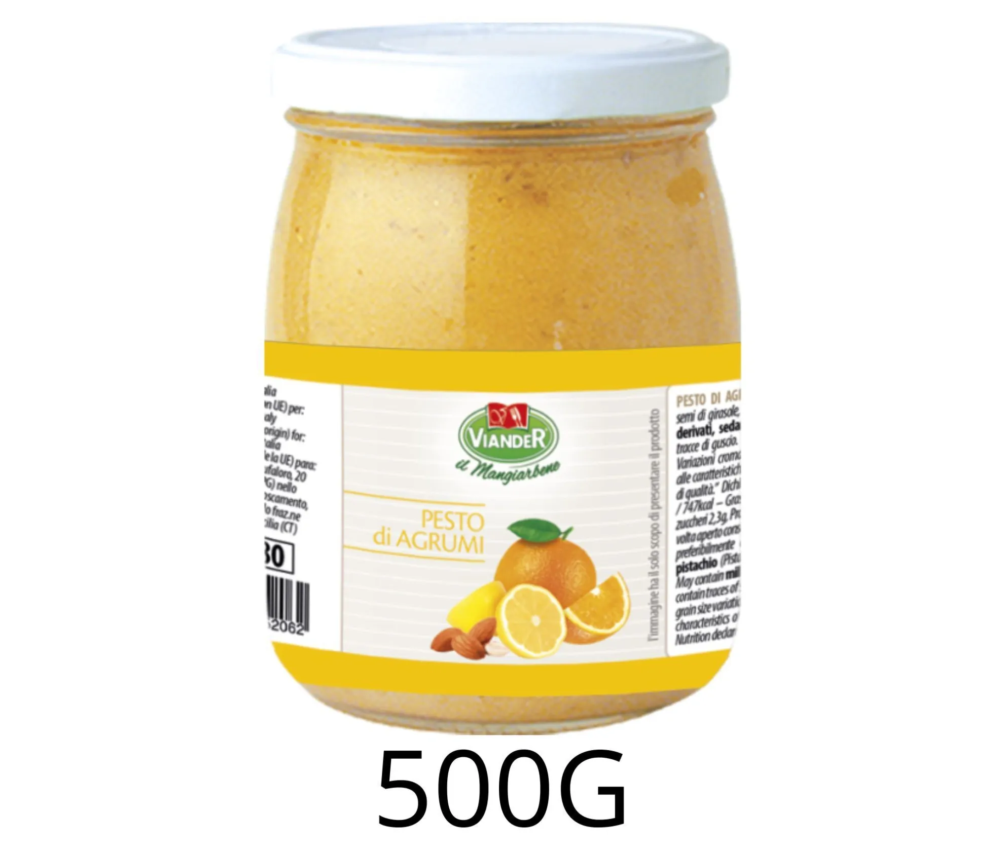 PESTO AGLI AGRUMI VIANDER 500GRS X6UD