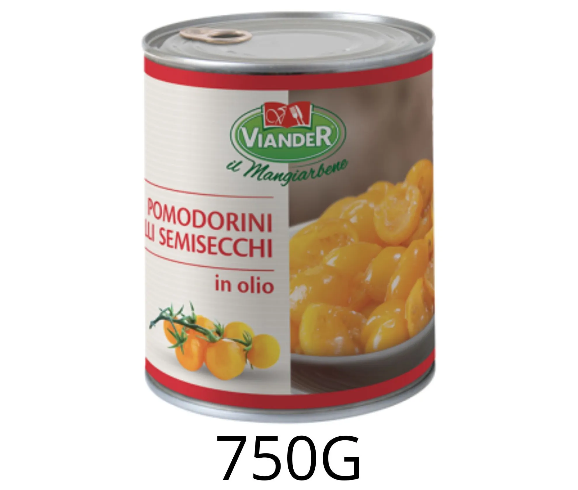 POMODORINI GIALLI SEMISECCHI VIANDER 750GRS X12UD