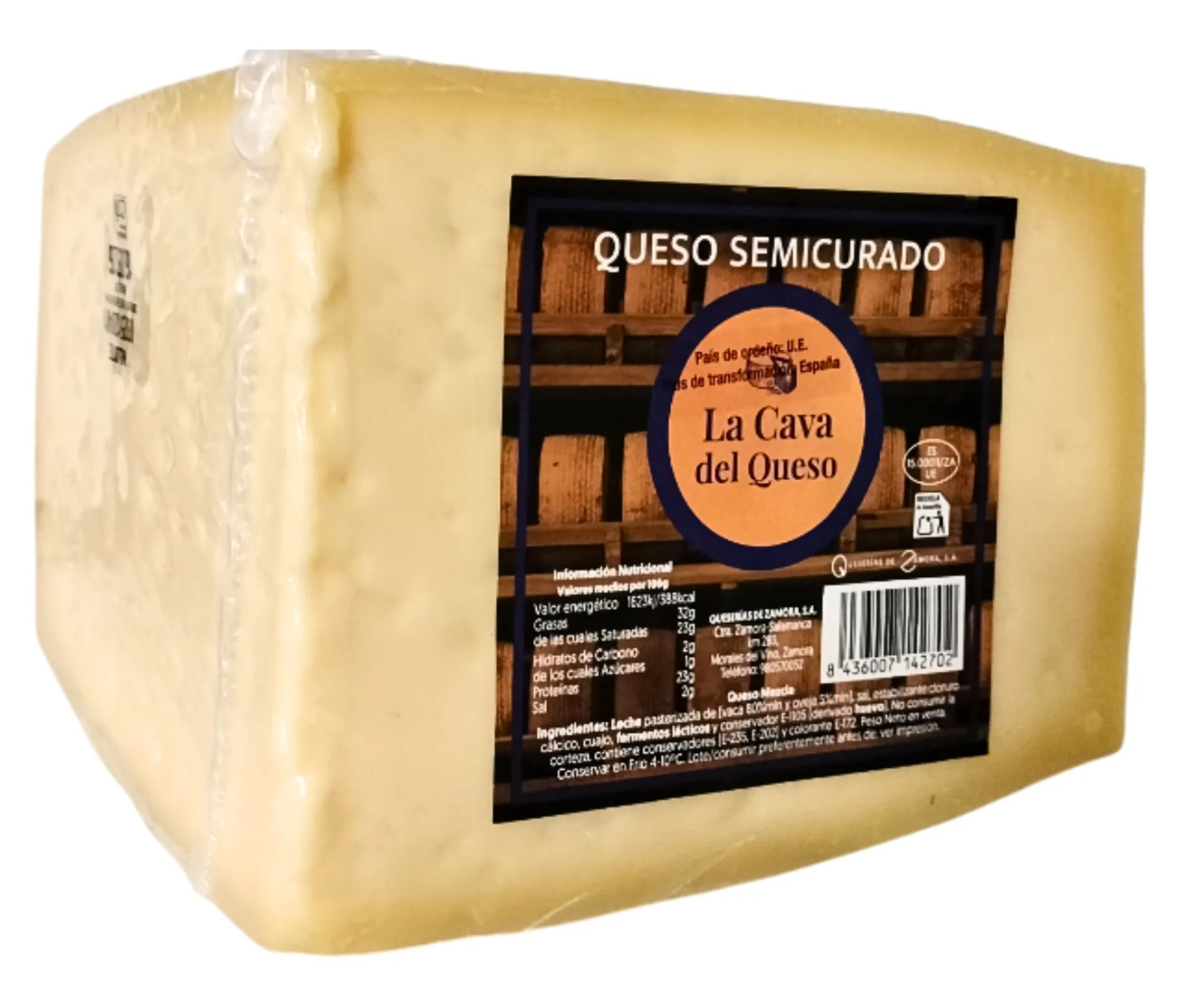 Q.MEZCLA SEMI CAVA DEL QUESO 1/4 3KG X4UD