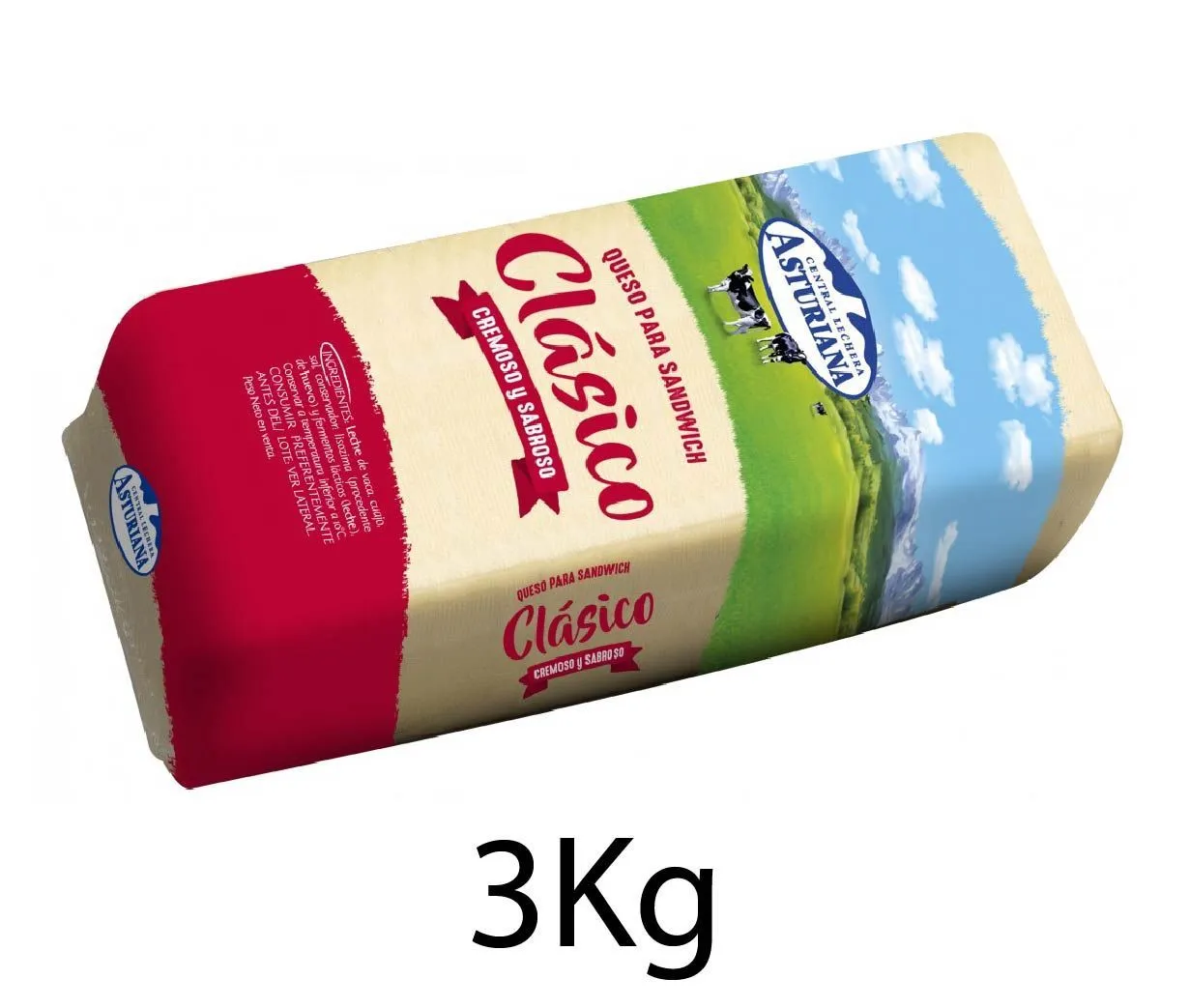 QUESO BARRA ASTURIANA 3KG X3UD