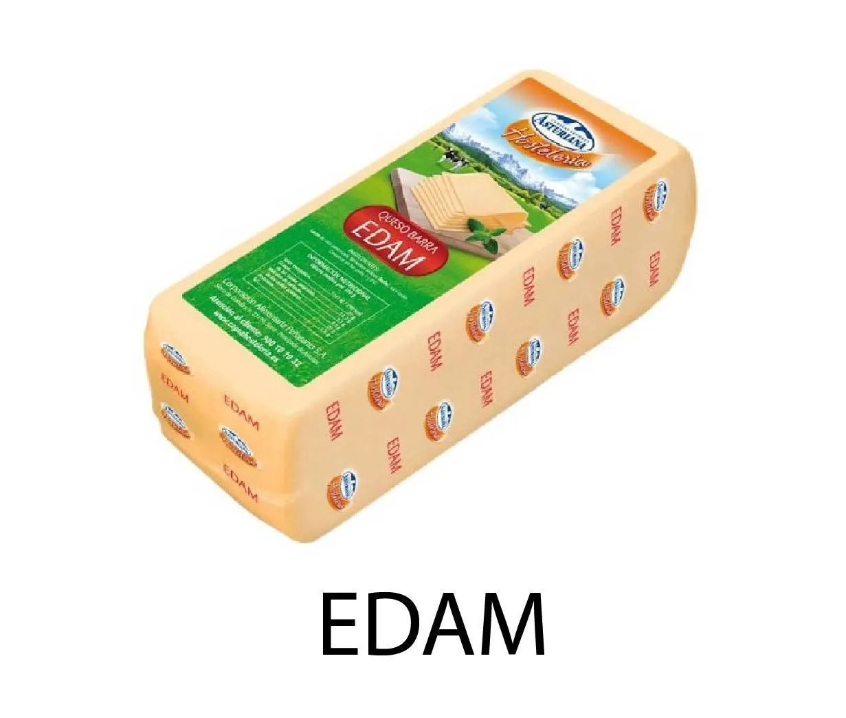QUESO BARRA EDAM ASTURIANA 3KG X4UD