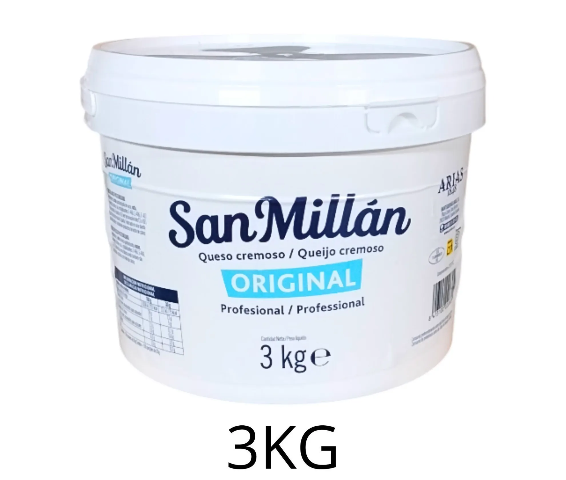 Queso fresco San Millán en cubo de 3 kg, pack de 2 unidades