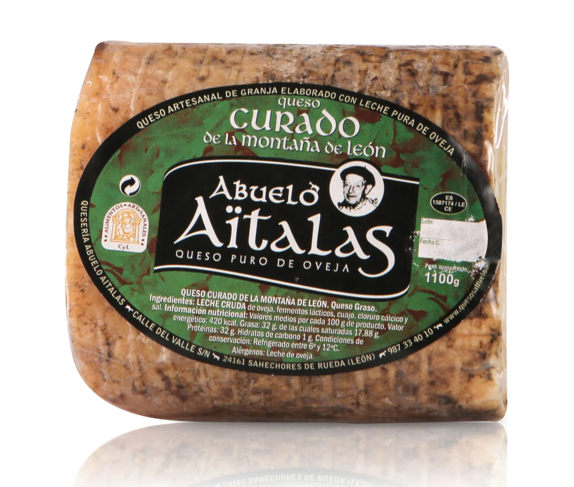 QUESO OVEJA CURADO ABUELO AITALAS